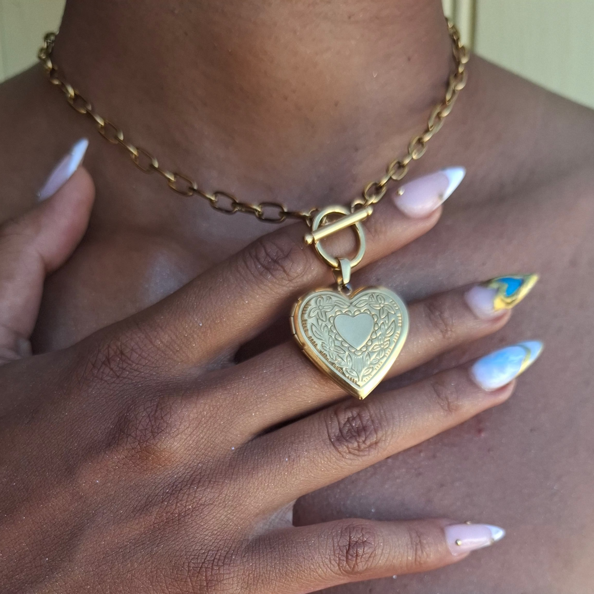 Le Collier Coeur Ouvrable " PRISCA"😍