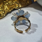 La Bague ajustable " BETTY" bleue