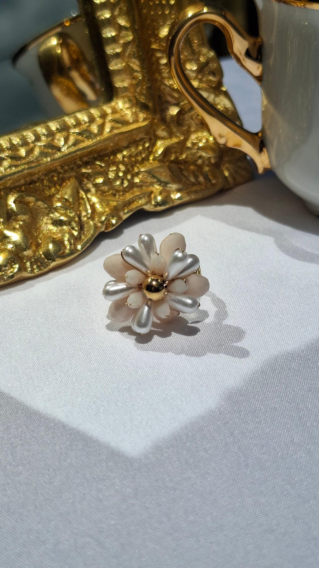 La Bague ajustable "BETTY" rose