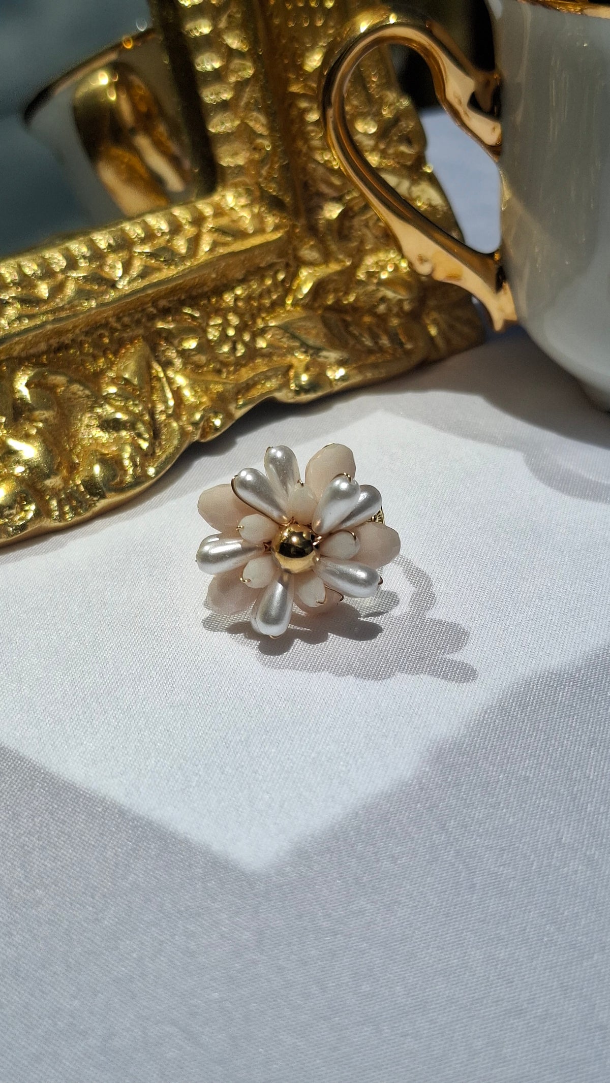 La Bague ajustable "BETTY" rose