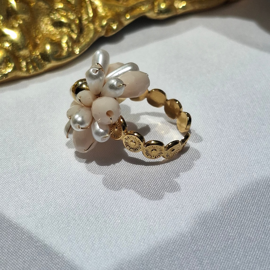 La Bague ajustable "BETTY" rose
