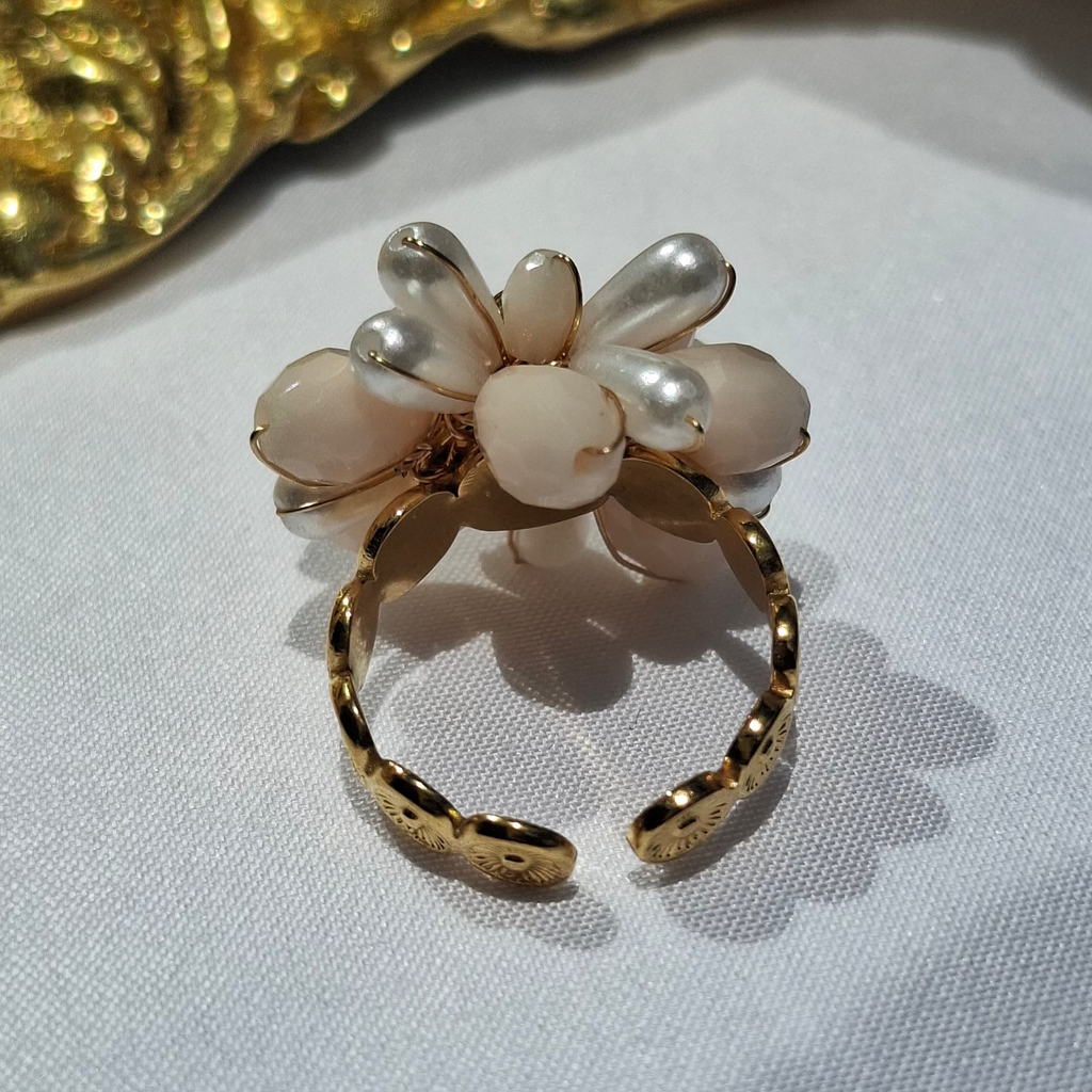 La Bague ajustable "BETTY" rose