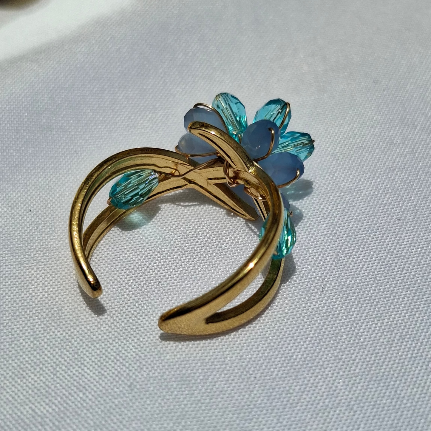 La Bague ajustable "VANESSA" bleue😍