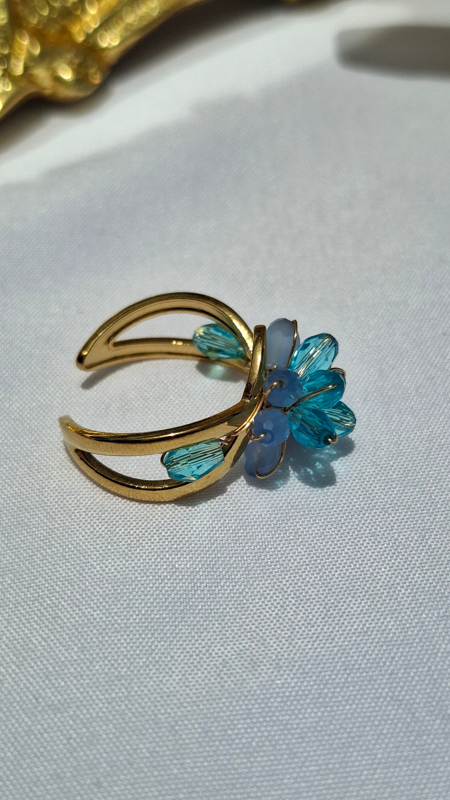 La Bague ajustable "VANESSA" bleue😍