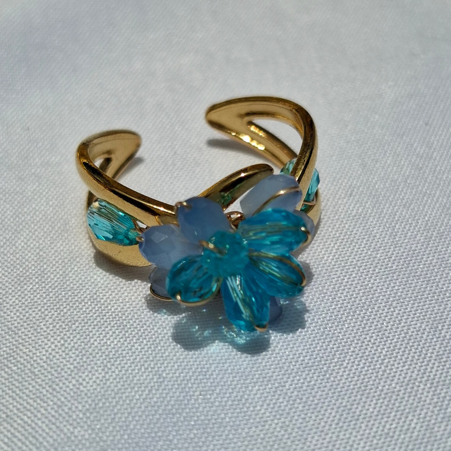 La Bague ajustable "VANESSA" bleue😍