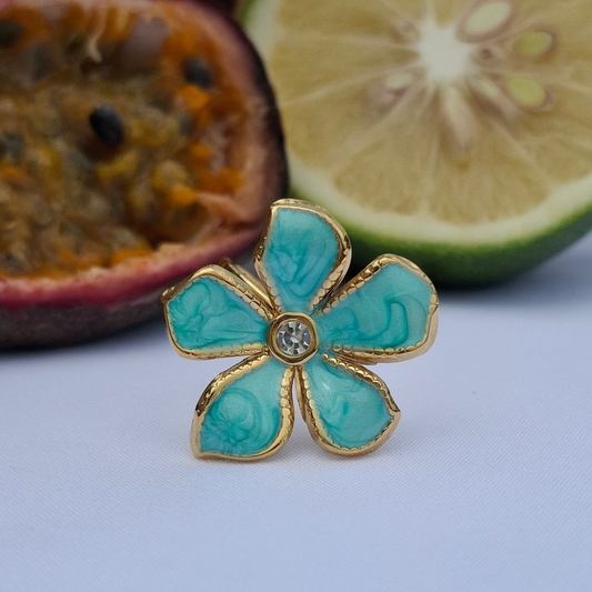 La Bague " MIMOSE " Bleu