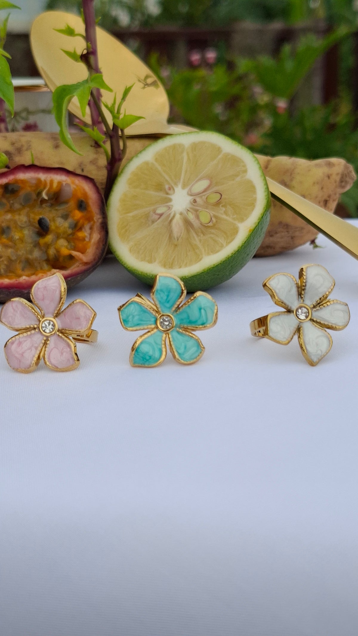 La Bague " MIMOSE " Bleu