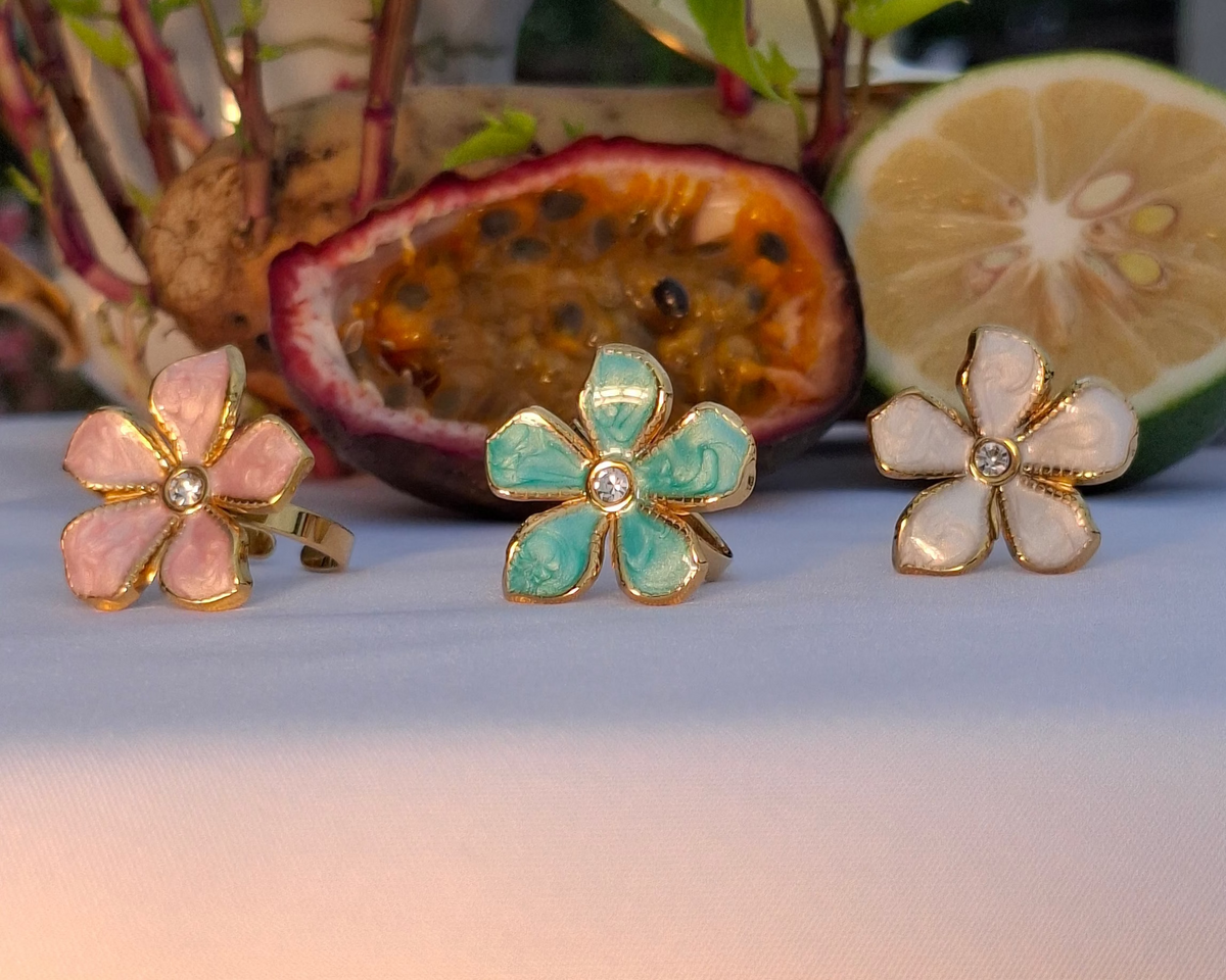La Bague " MIMOSE " Bleu