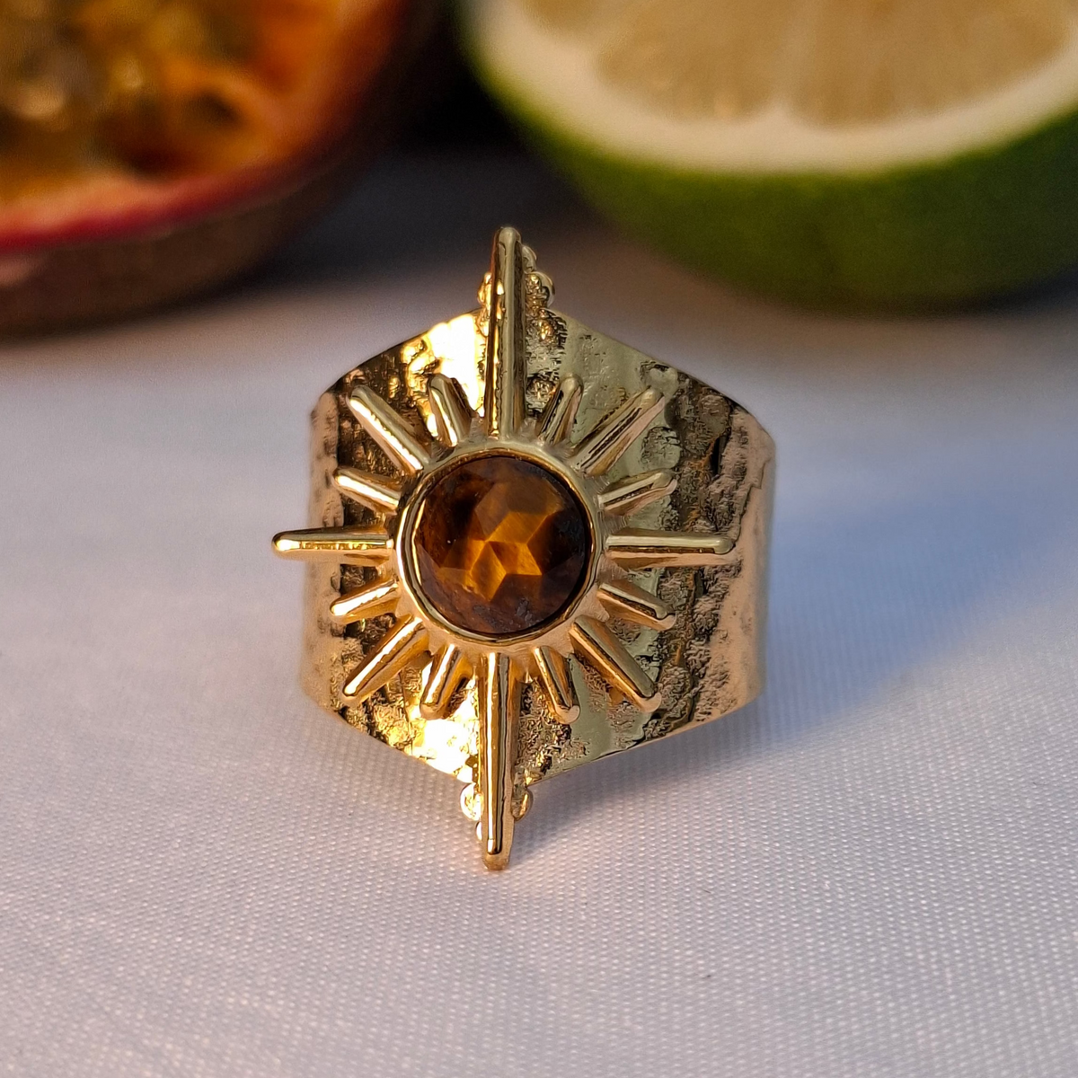 La Bague " RUBY " Marron