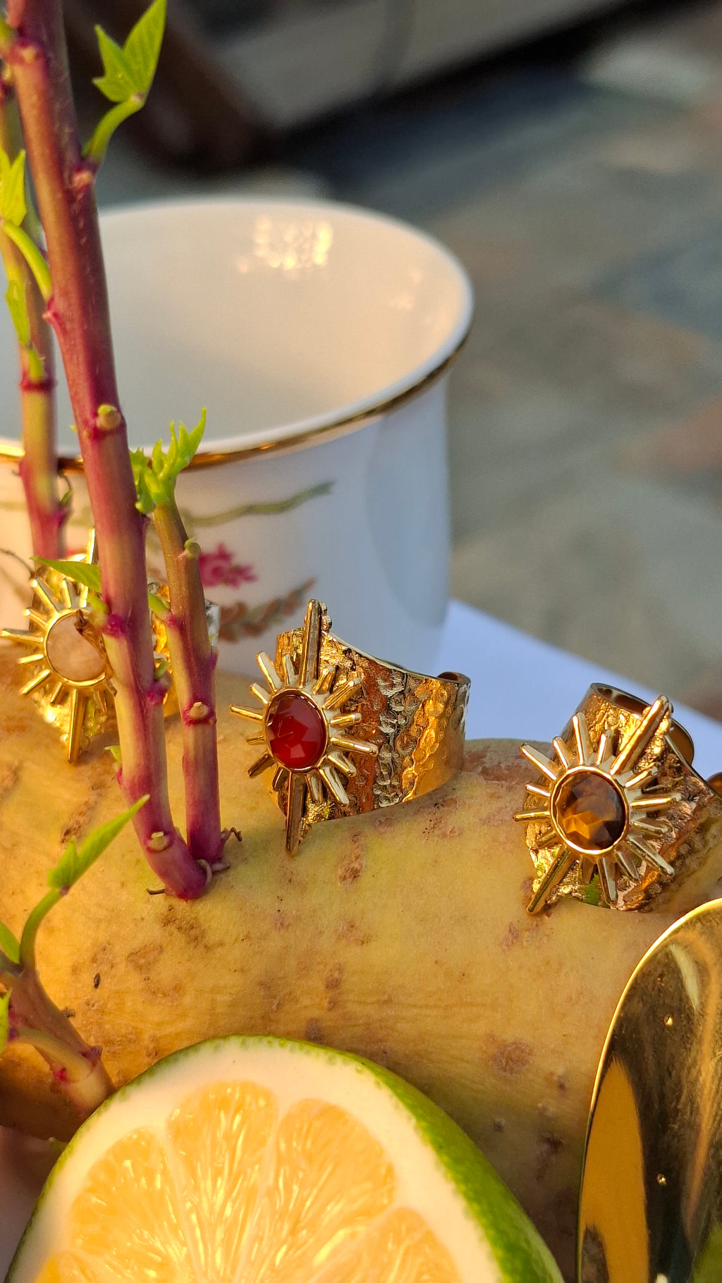 La Bague " RUBY " rose
