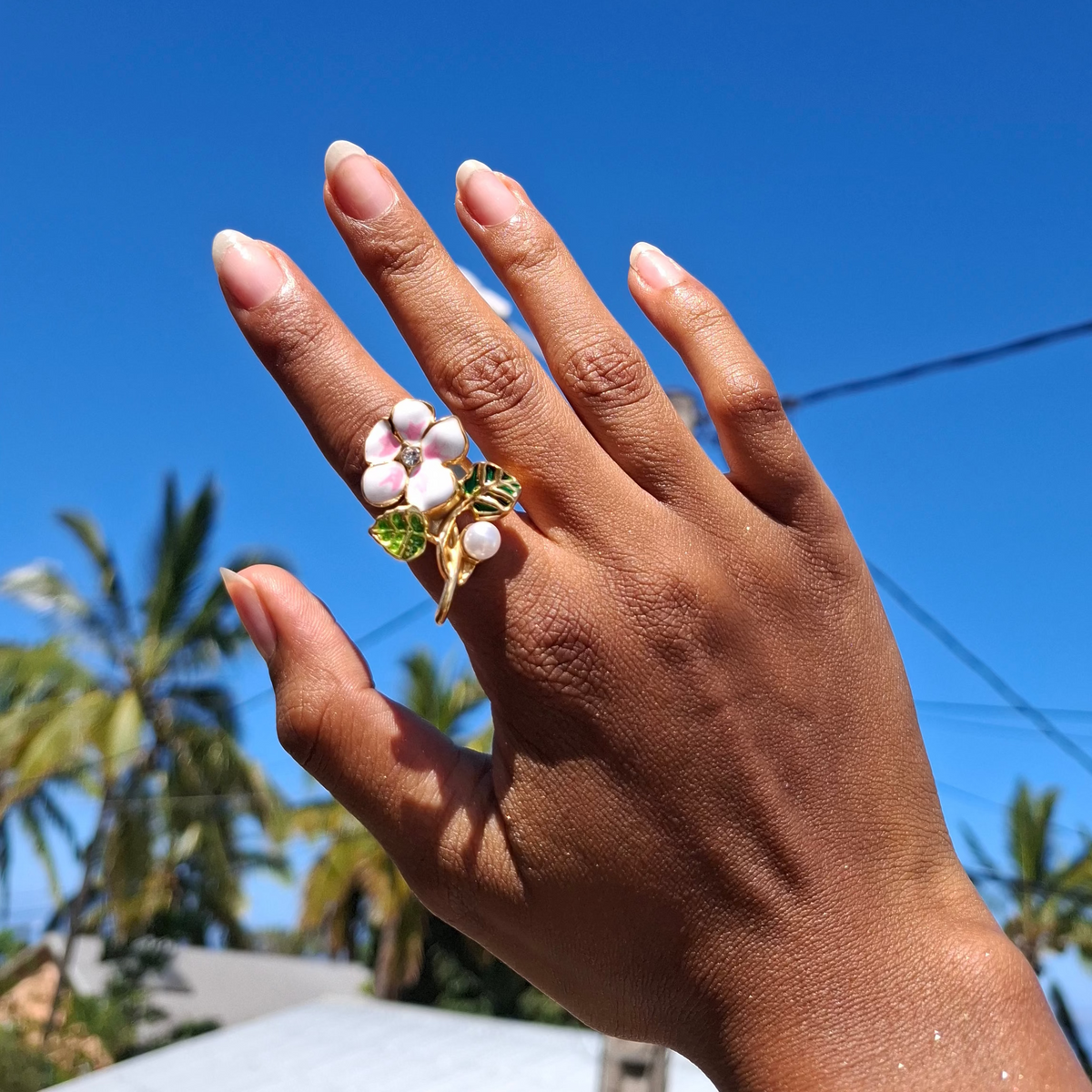 La Bague " MELLINA " blanche