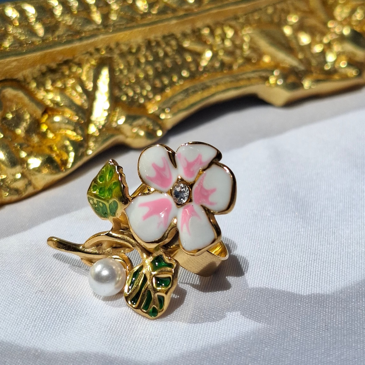 La Bague " MELLINA " Rose