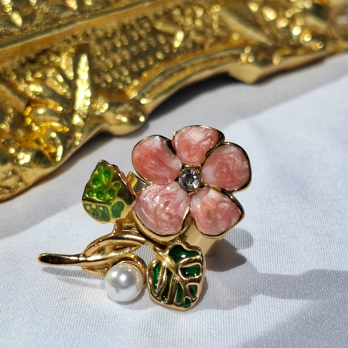 La Bague " MELLINA " Rose