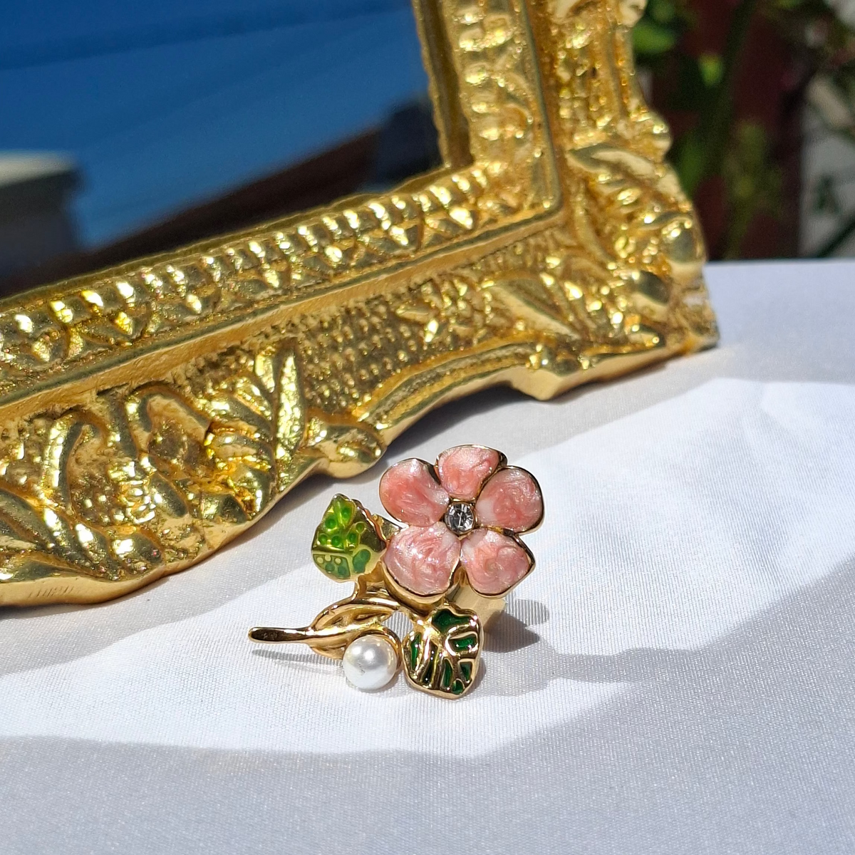 La Bague " MELLINA " Rose