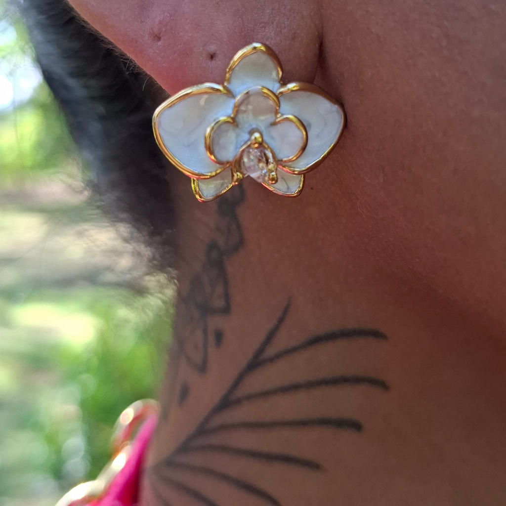 Les Boucles "ORCELLIA " blanche