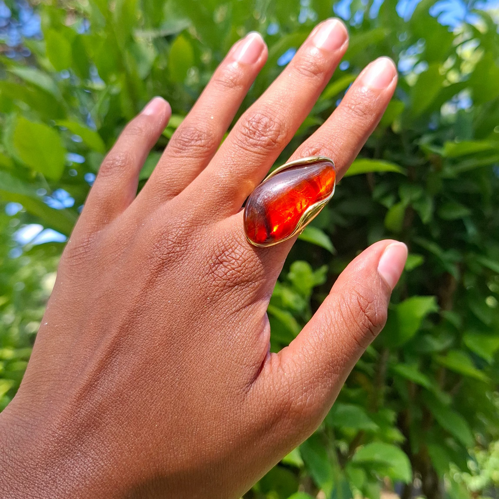 La Bague Ajustable " DALIA " ❤️‍🔥marron