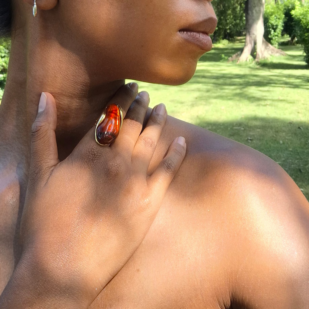 La Bague Ajustable " DALIA " ❤️‍🔥marron