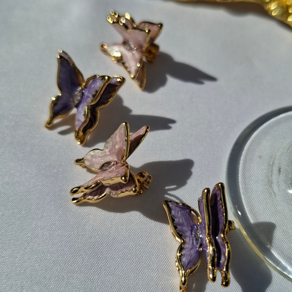 Les Boucle "PAPILETTE" rose🥰