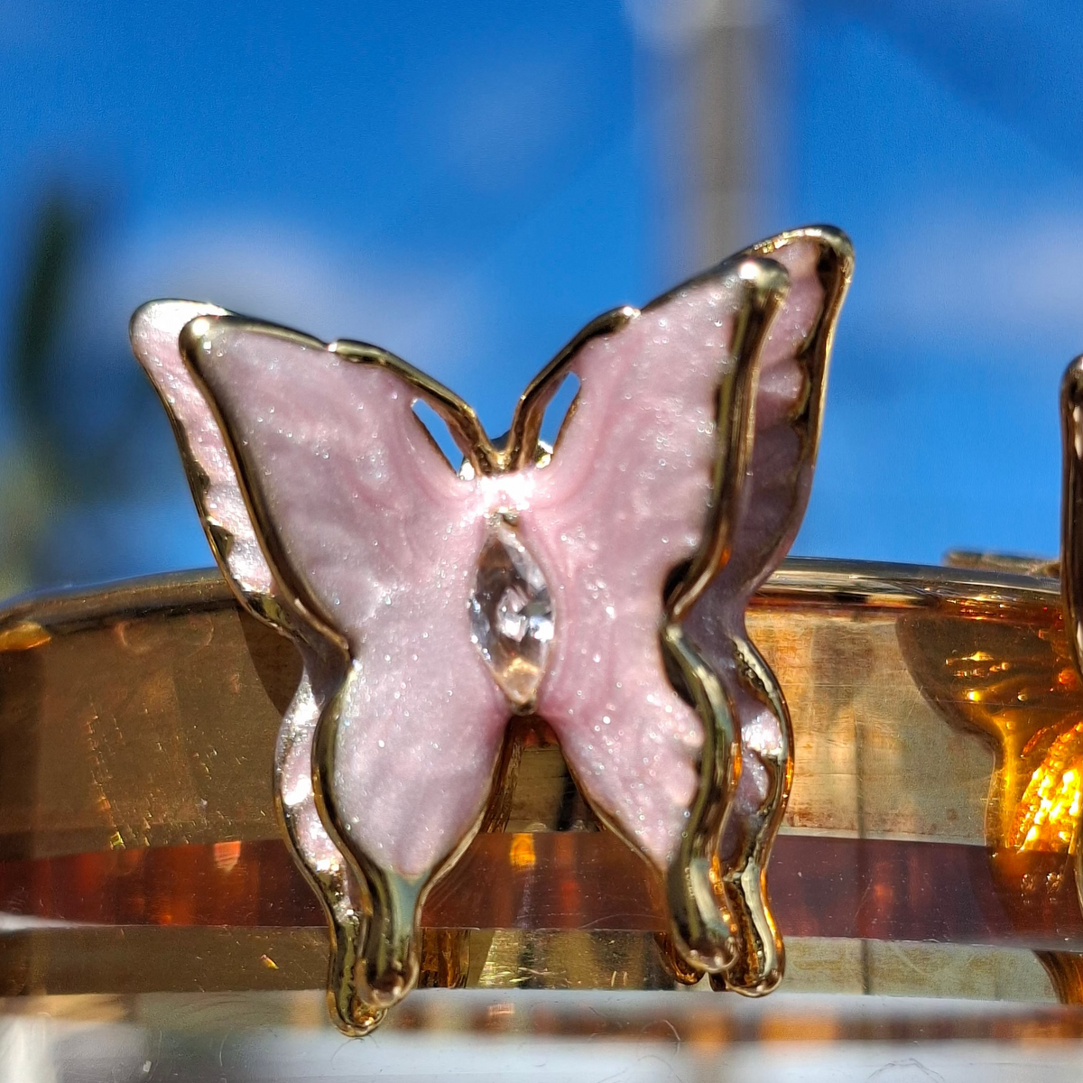 Les Boucle "PAPILETTE" rose🥰