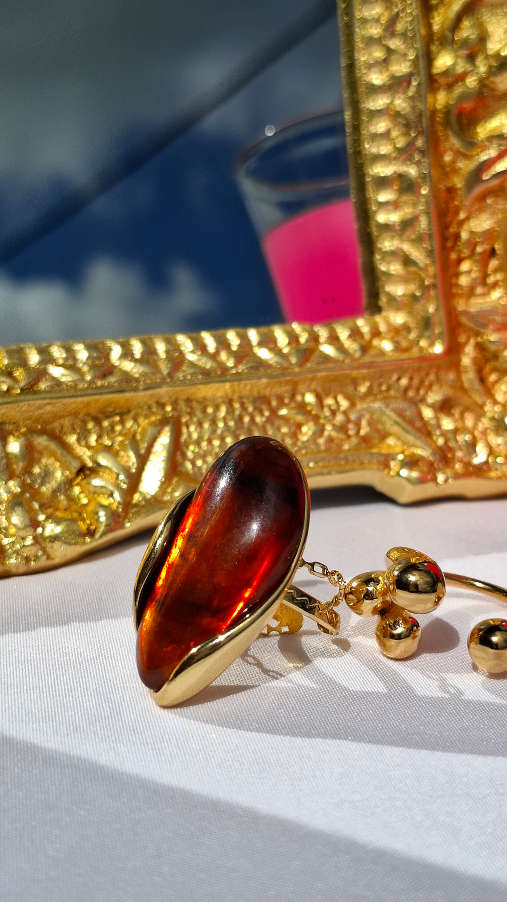 La Bague Ajustable " DALIA " ❤️‍🔥marron