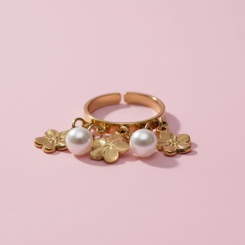 La Bague breloque ajustable "SAMANTHA"🏵️