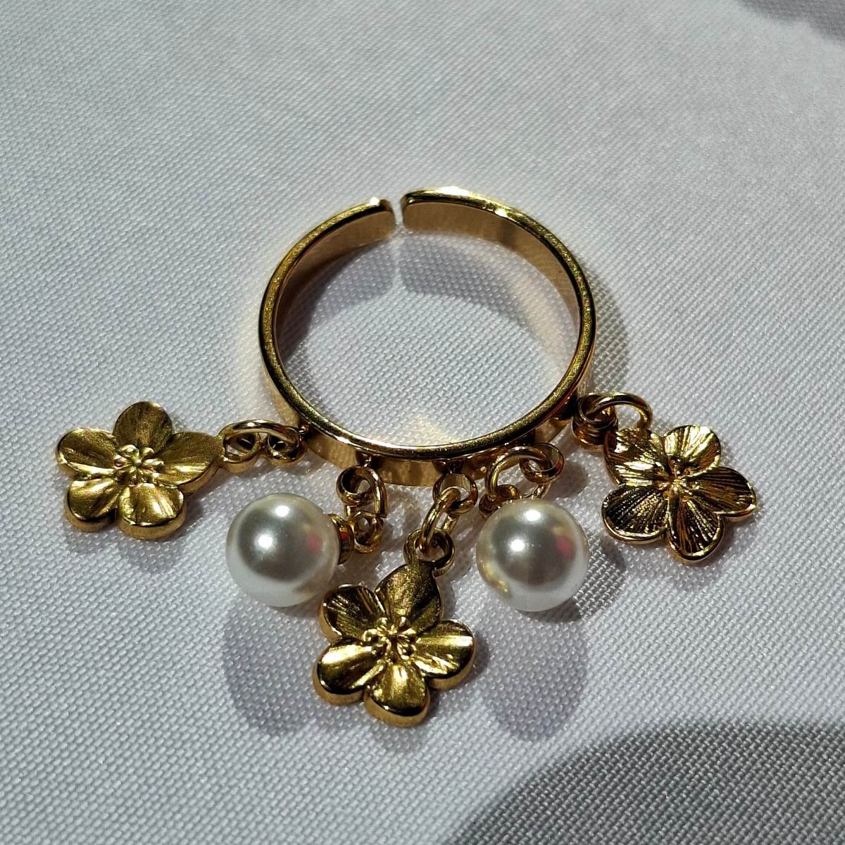 La Bague breloque ajustable "SAMANTHA"🏵️