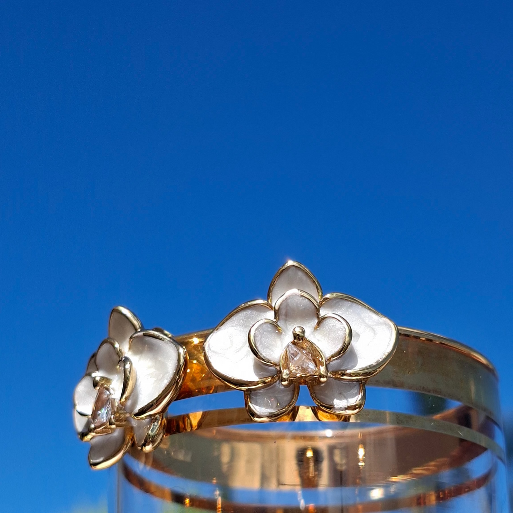 Les Boucles "ORCELLIA " blanche