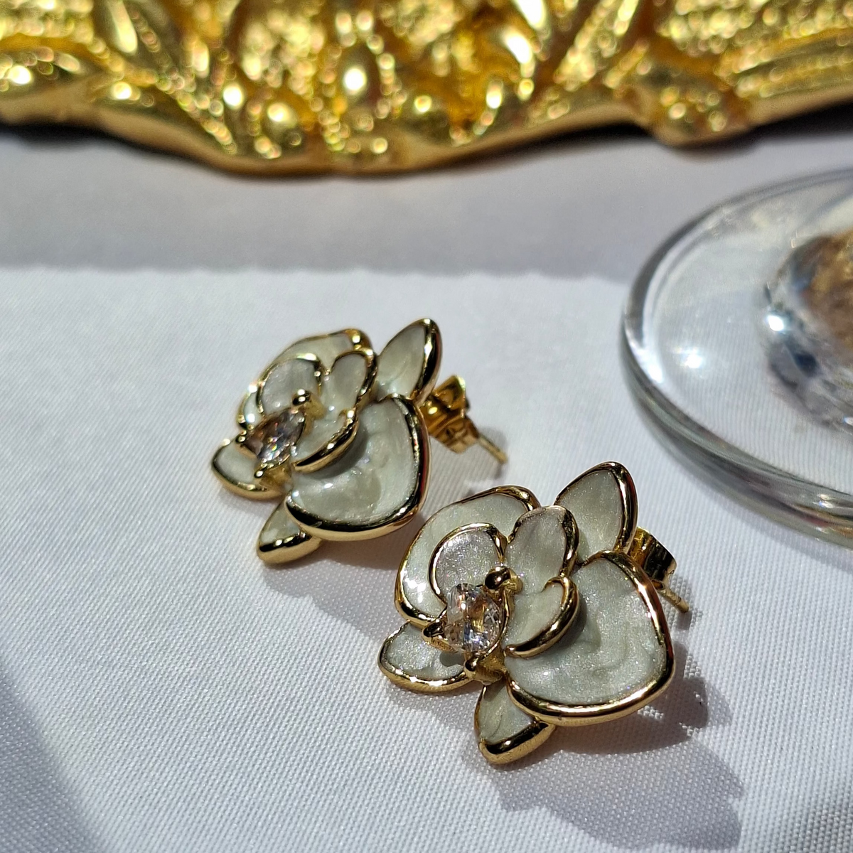 Les Boucles "ORCELLIA " blanche