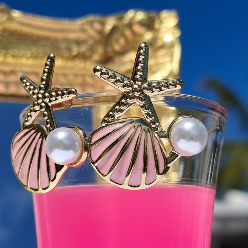 Les Boucles "MARIMAR" rose 🥰