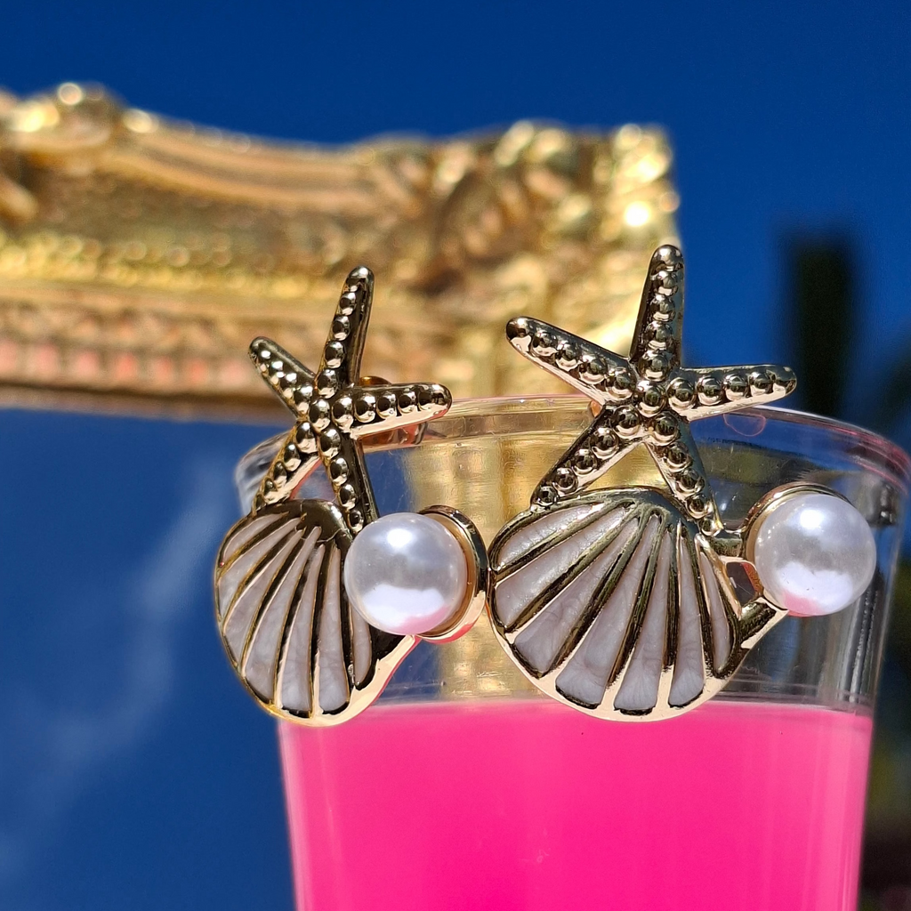 Les Boucles "MARIMAR" blanche😍