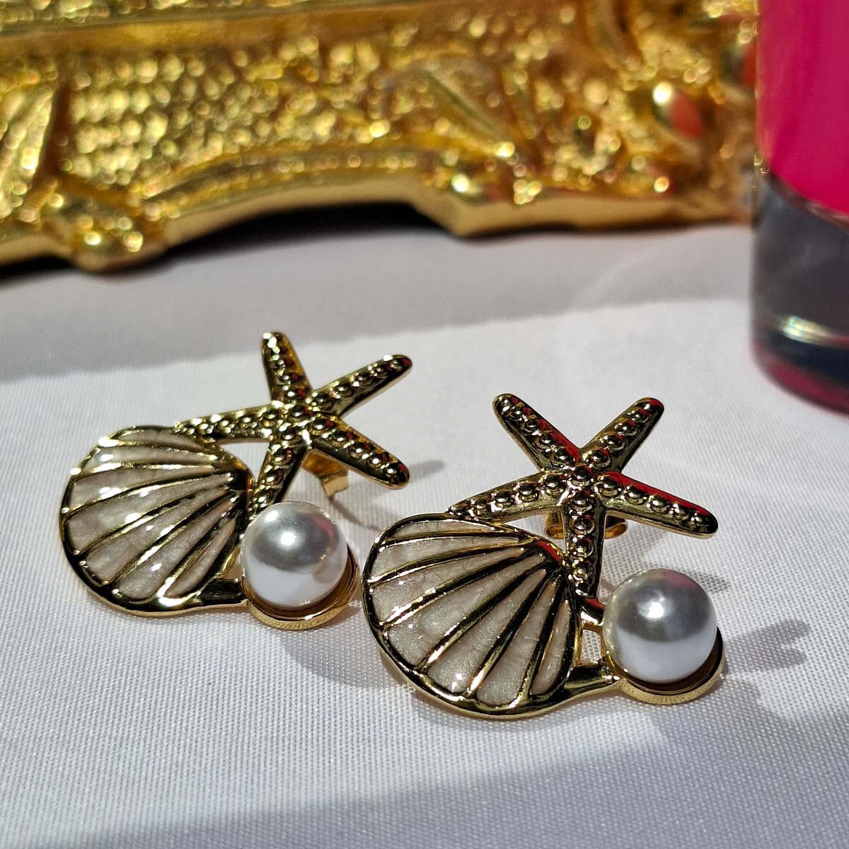 Les Boucles "MARIMAR" blanche😍