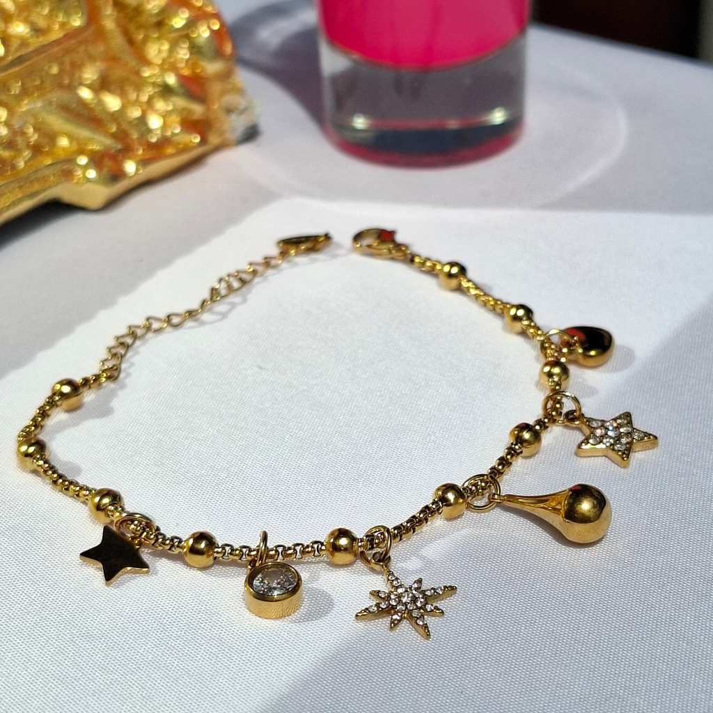 Le Bracelet charms ajustable "CATHY" ✨