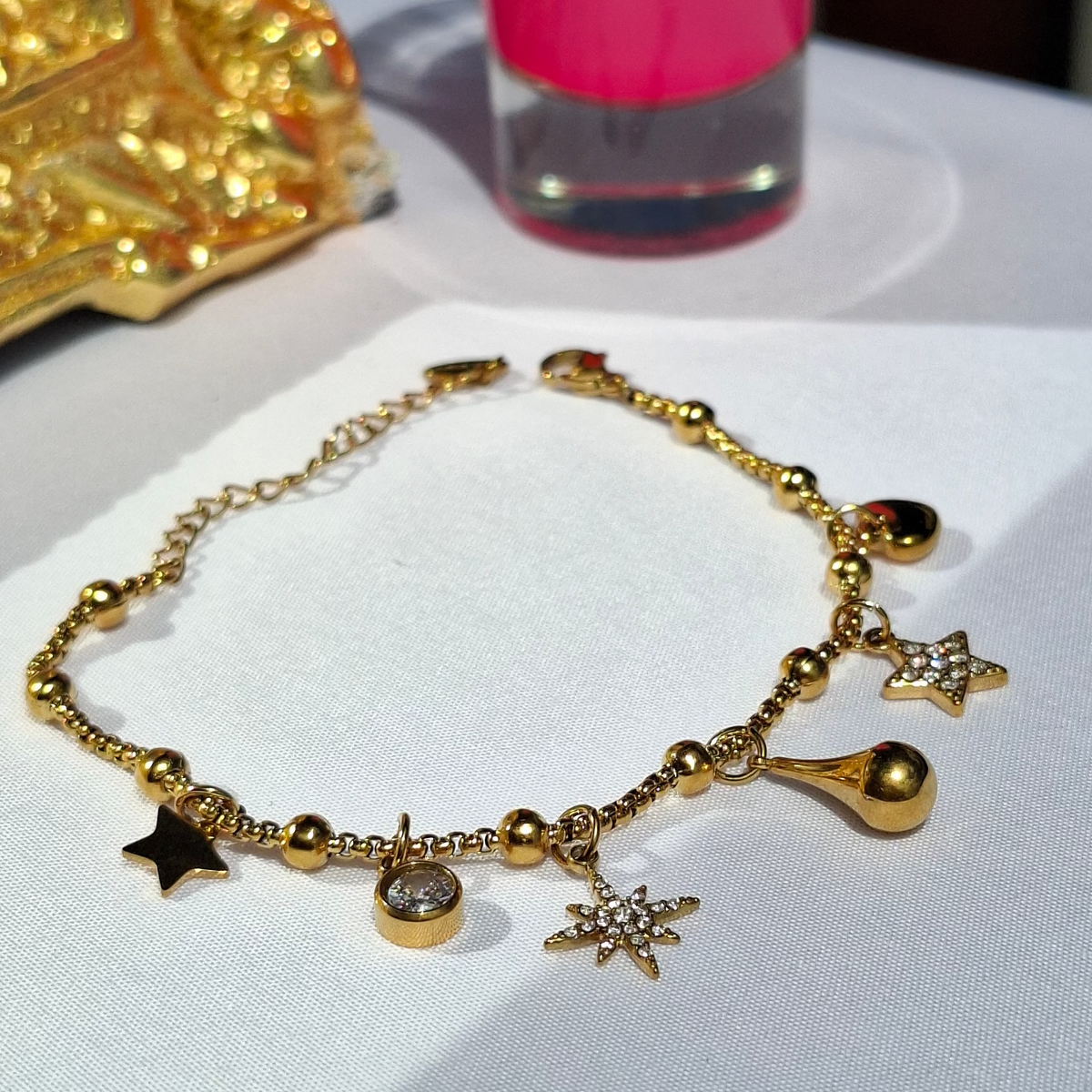 Le Bracelet charms ajustable "CATHY" ✨