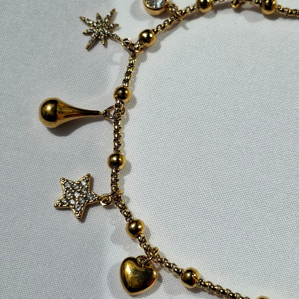 Le Bracelet charms ajustable "CATHY" ✨