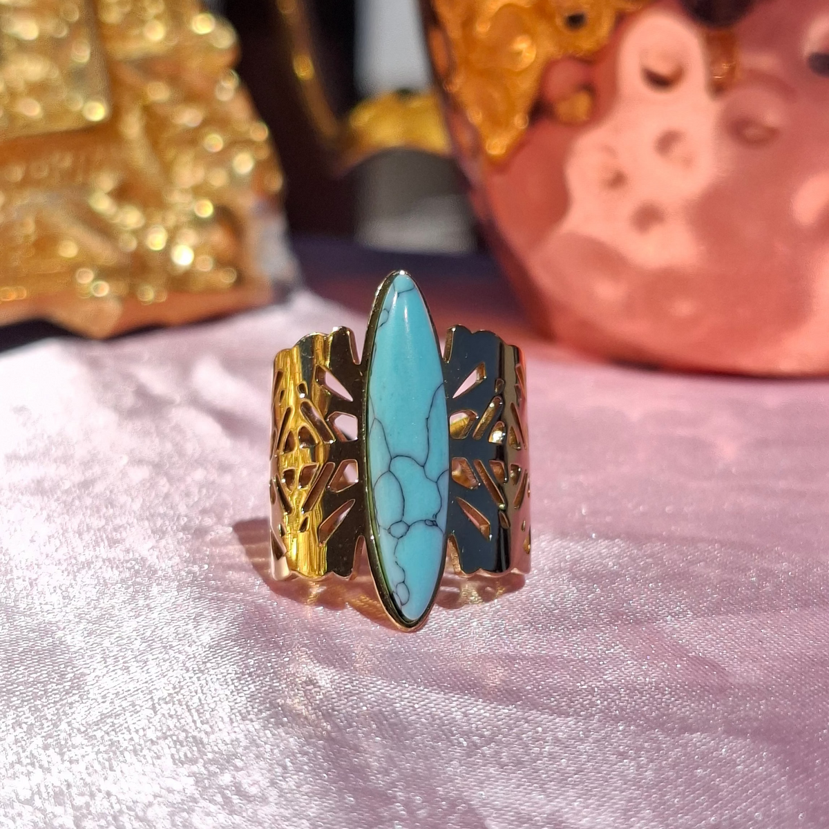 La bague " CORSETIA" bleu 🩵