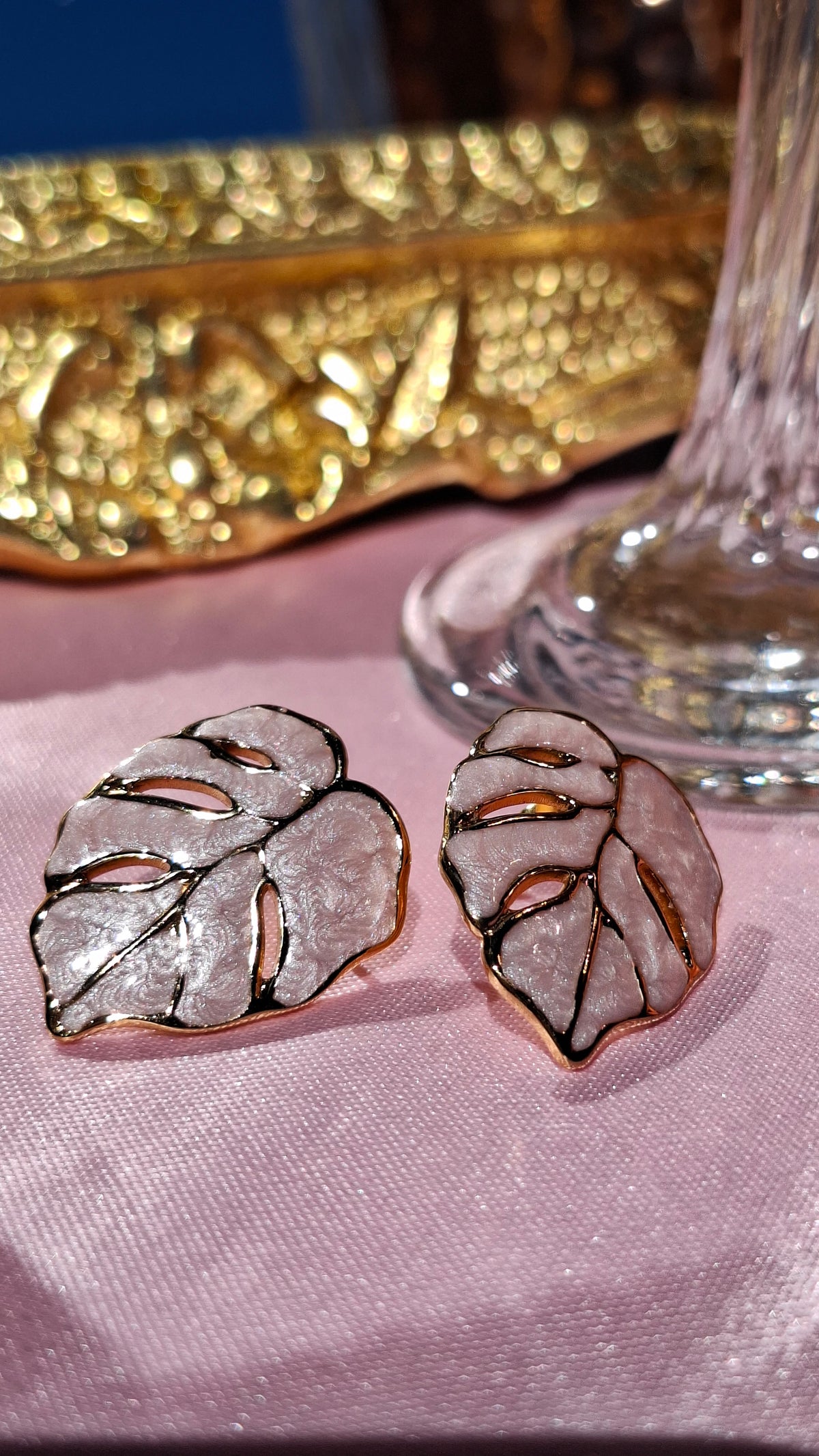 Les boucles "MASHITA" rose nacrée😍