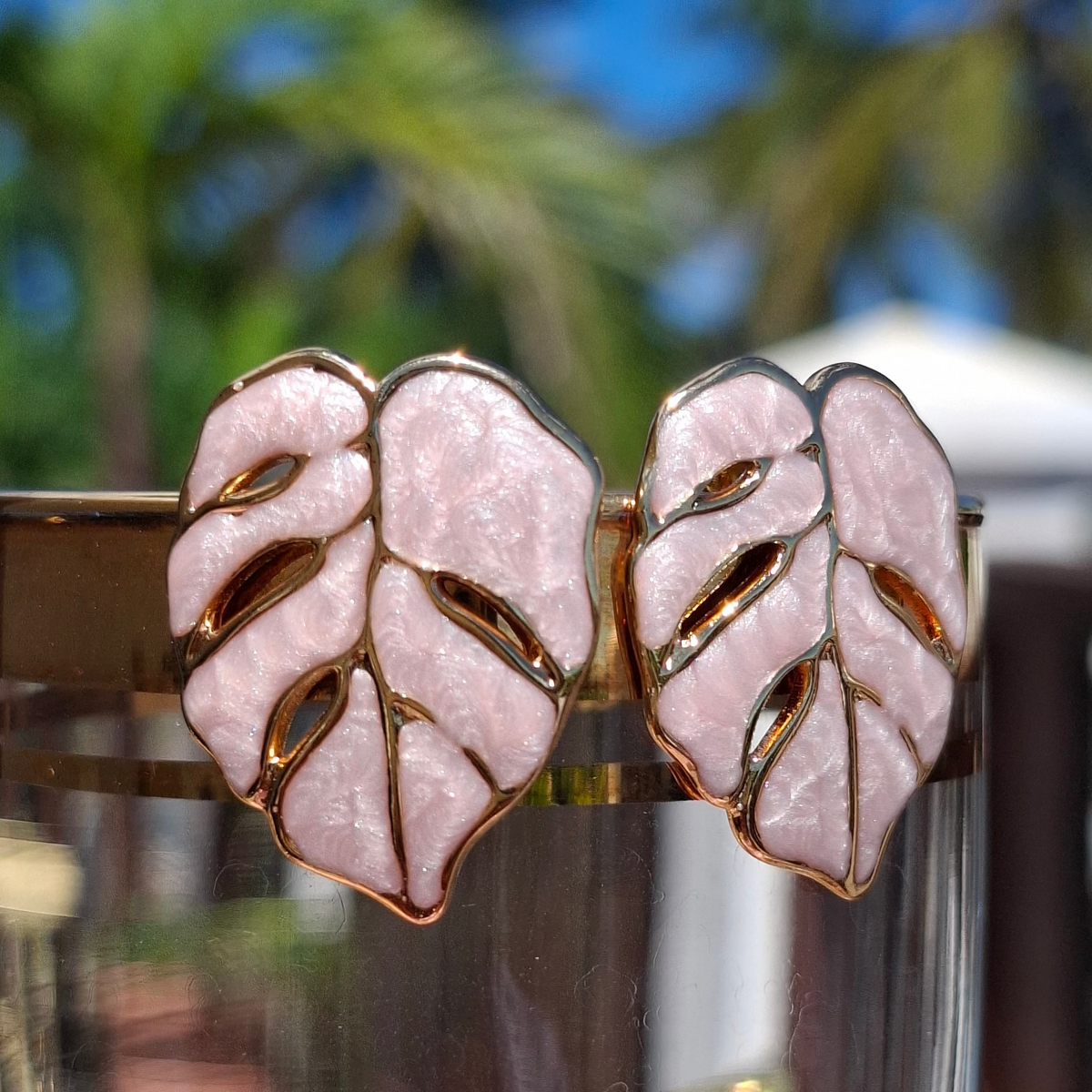 Les boucles "MASHITA" rose nacrée😍