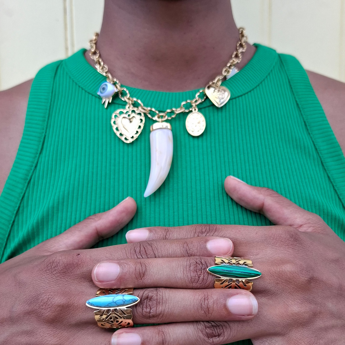 La bague "CORSETIA" verte🔥