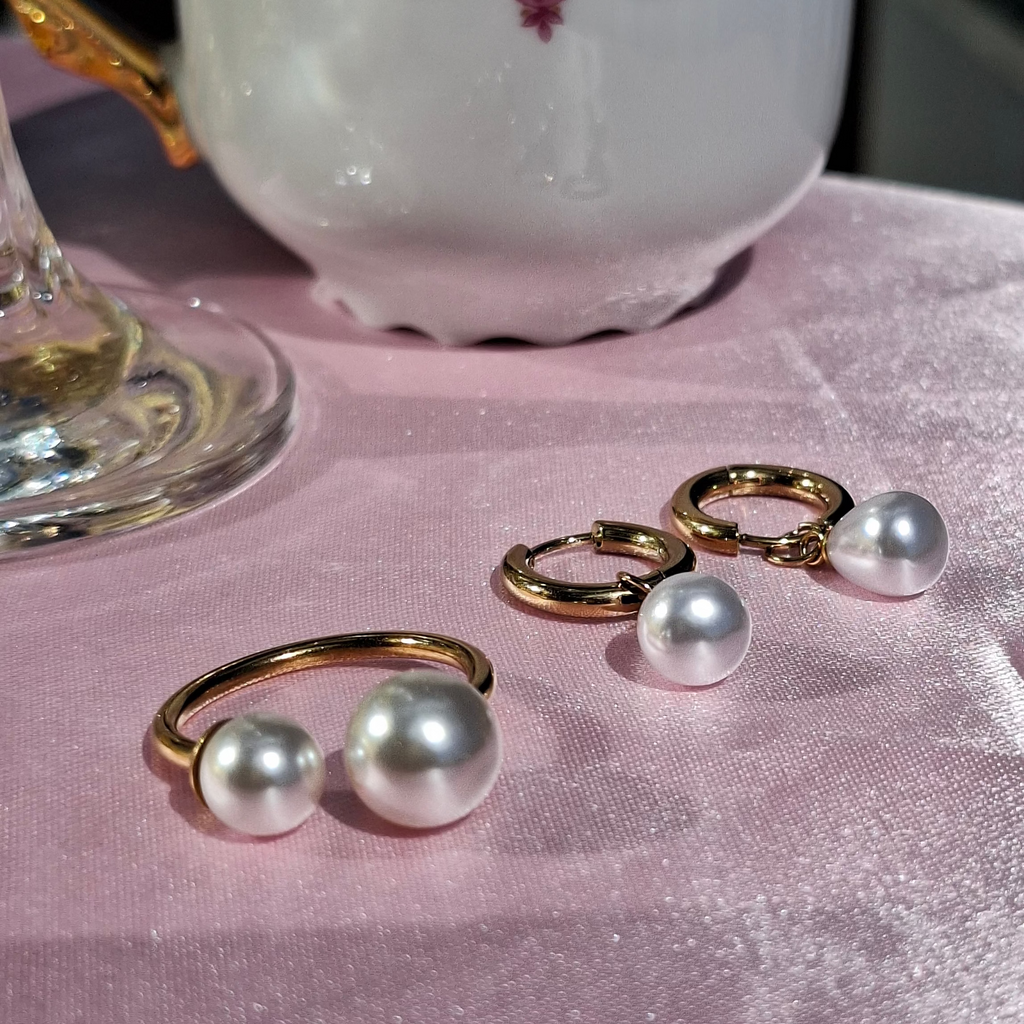 Le Duo "EMELINE" boucles + bague❤️‍🔥