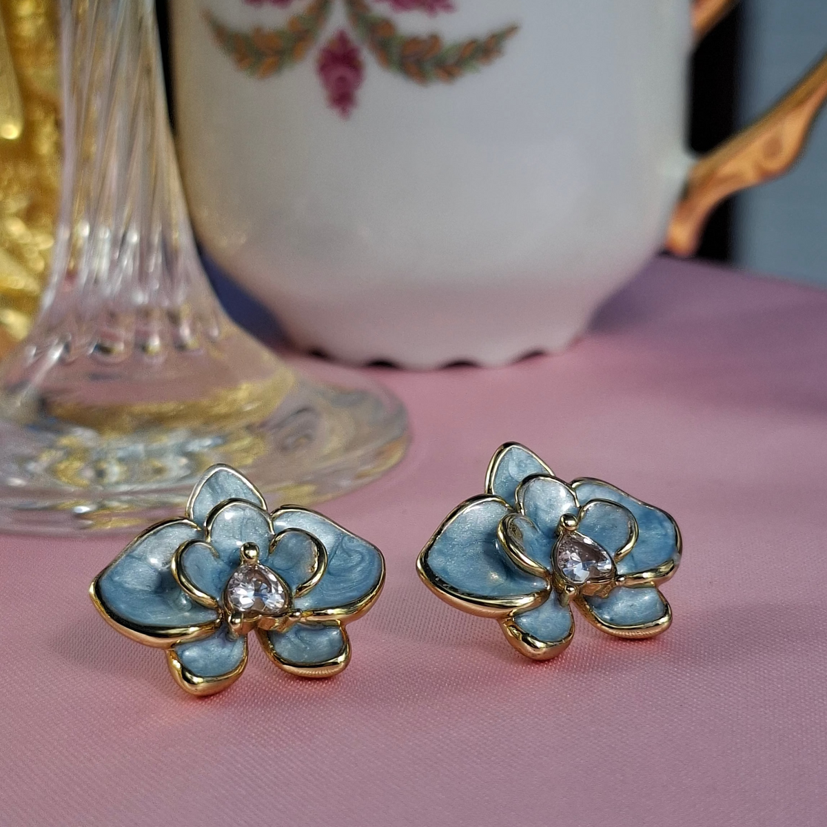 Les boucles "ORCELLIA " bleu 😍