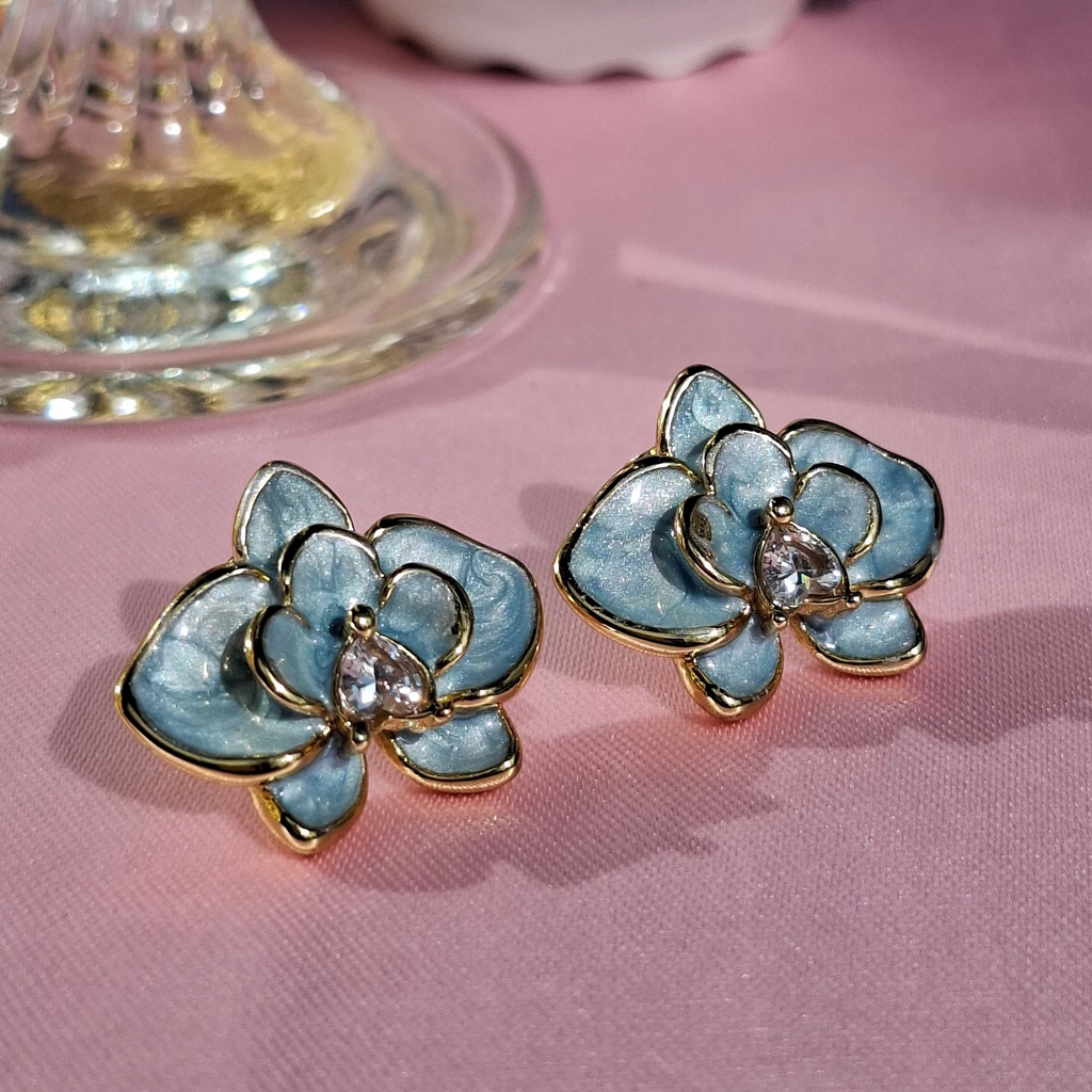 Les boucles "ORCELLIA " bleu 😍