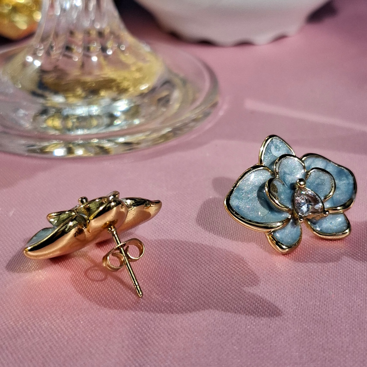 Les boucles "ORCELLIA " bleu 😍