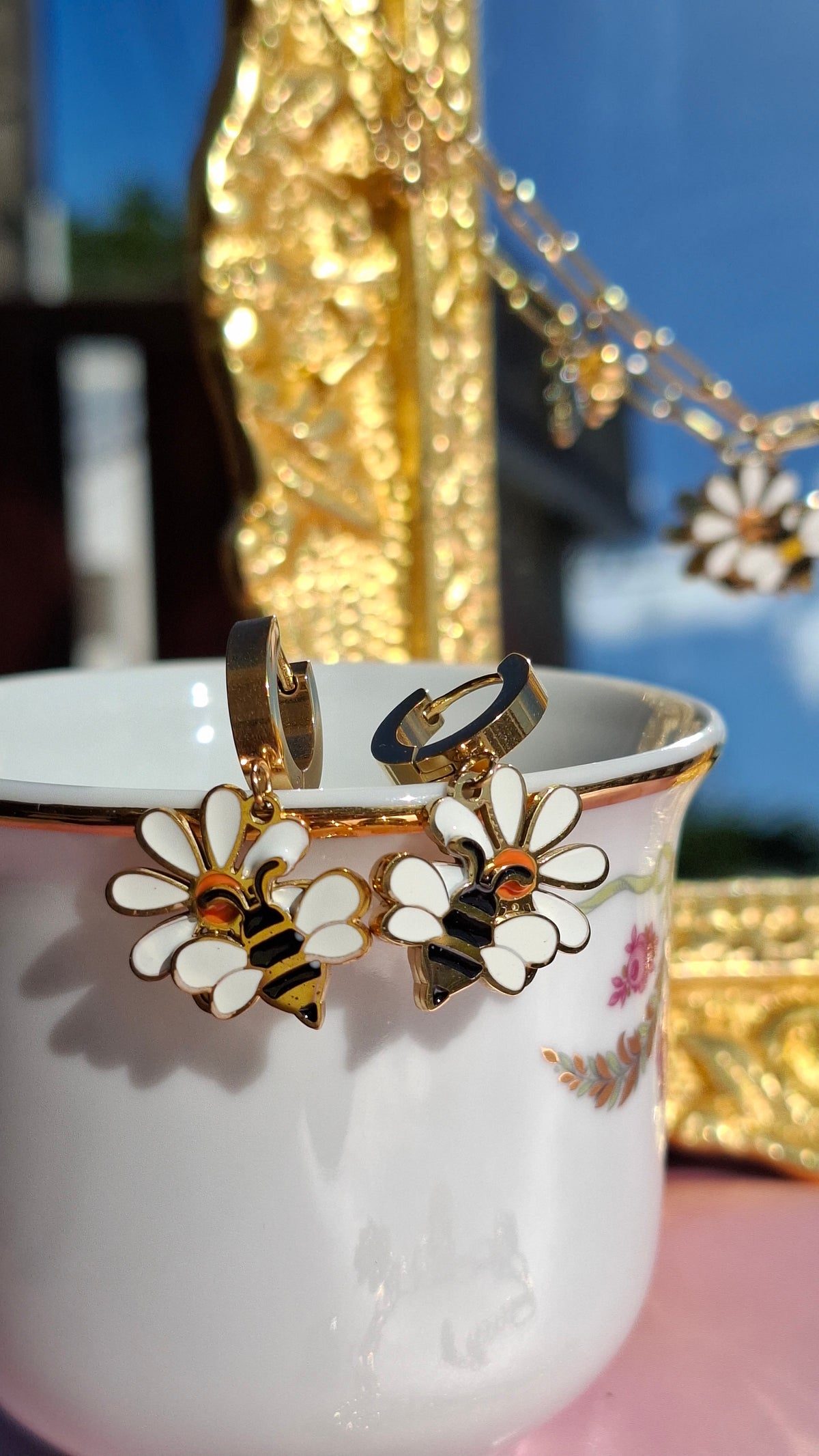Le TRIO " FÉE-EN-PLUS" (Collier + Bracelet + Boucles )