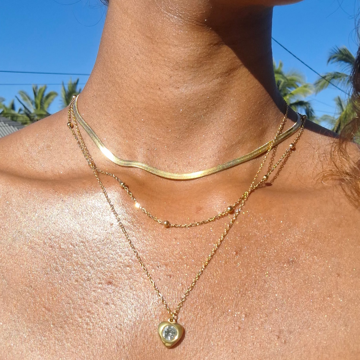 Le Collier " ERICKA " à 3 couches