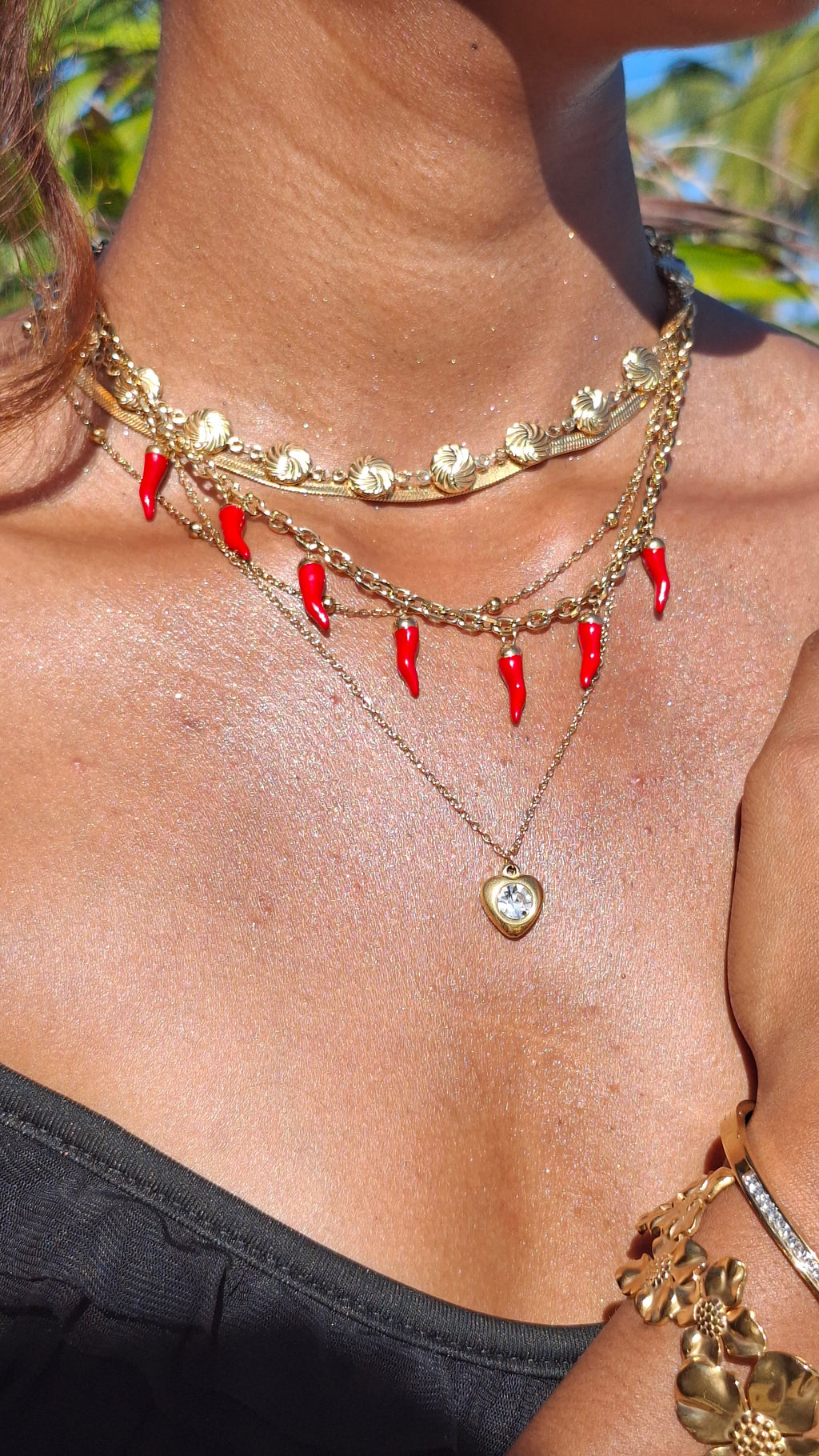 Le Collier " ERICKA " à 3 couches