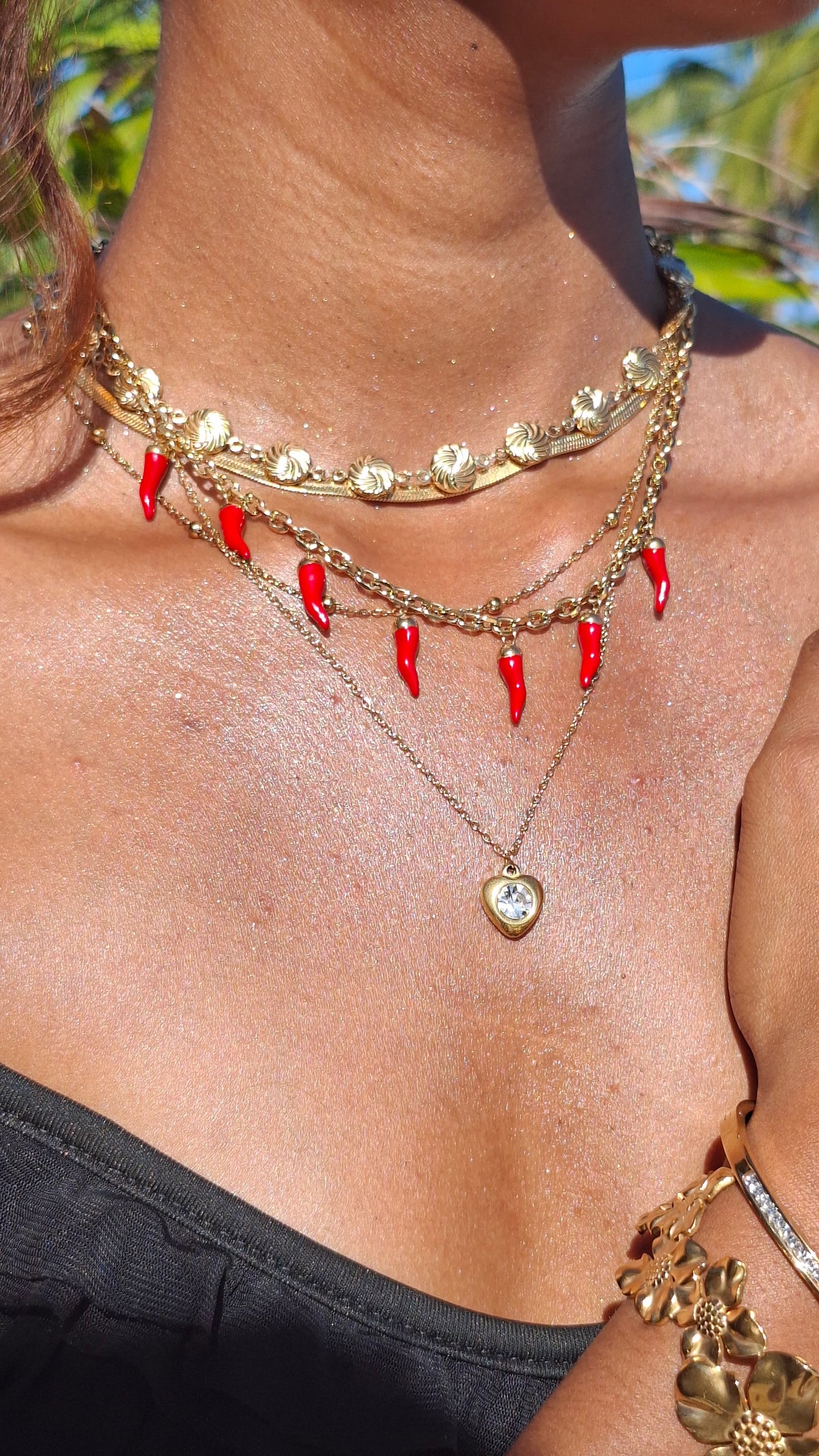 Le Collier " ERICKA " à 3 couches