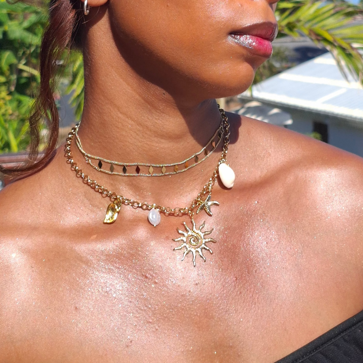Le Collier "VIRGINIE" à breloques