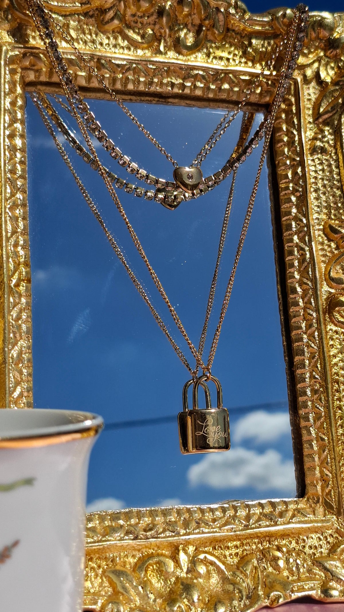 Le Collier à 3 couches " TENDRE AMOUR"