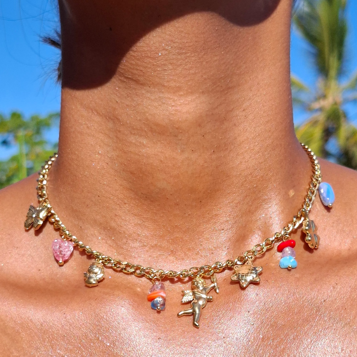 Le Collier breloques "CORALIE"