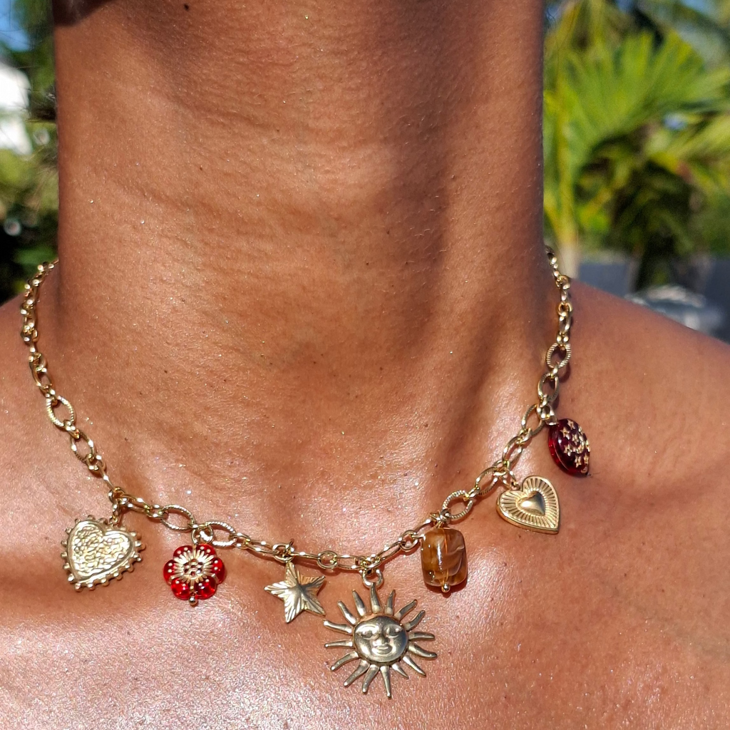 Le Collier breloques "FOZIA"